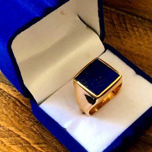 Lapis Lazuli Ring - SILVER & GOLD